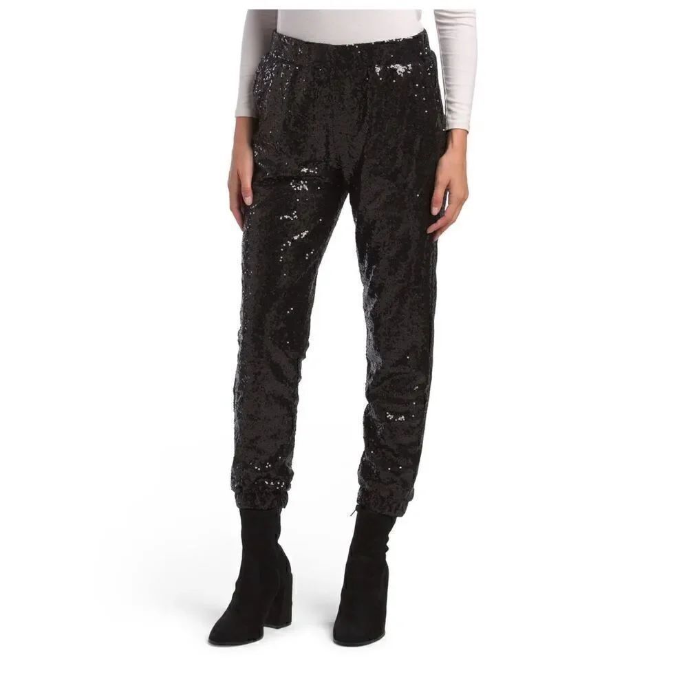 7 For All Mankind Sequined Jogger Pants NWT M